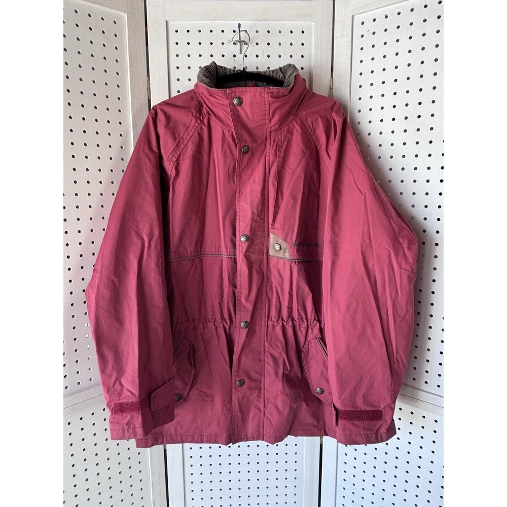 Mountain Horse Sz Lg Most Technical Riding Wear Jacket Red Zip Hood Equestrian